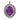 Victorian amethyst seed pearl diamond 14k yellow gold pendant