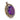 Victorian amethyst seed pearl diamond 14k yellow gold pendant