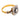 Art Deco style diamond sapphire 18k yellow gold platinum target ring
