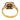 Art Deco style diamond sapphire 18k yellow gold platinum target ring