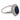 Art Deco style GIA 2.70 carat sapphire diamond platinum cluster ring