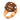 Retro diamond 18k rose gold flower ring