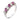 Mid Century marquise cut ruby diamond platinum band ring Jack Weir & Sons