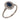 Art Deco style sapphire diamond platinum cluster ring