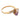 Retro amethyst diamond 14k yellow gold Toi Et Moi ring