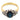 Vintage 1.90 carat sapphire diamond 18k yellow gold and platinum ring