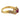 Vintage ruby diamond 18k yellow gold swirl ring
