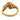 Vintage ruby diamond 18k yellow gold swirl ring