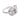 Mid Century diamond 14k white gold ring