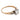 Art Deco diamond 14k yellow gold and platinum engagement ring