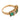 Edwardian emerald diamond 18k yellow gold ring