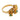 Vintage emerald diamond 18k yellow gold ring