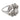 Art deco diamond 14k white gold ring