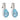 Mid Century 50.00 carat aquamarine diamond platinum earrings