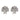 Vintage 4.00 carat diamond 18k white gold clover earrings