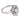 French Art Deco 1.75 carat old cut diamond 18k white gold platinum ring