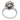French Art Deco 1.75 carat old cut diamond 18k white gold platinum ring