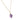 Vintage amethyst diamond 14k yellow gold platinum heart necklace