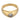 Vintage diamond 14k yellow gold bezel engagement ring