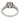 Vintage 1.00 carat diamond 14k white gold engagement ring
