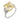GIA 7.03 carat fancy yellow diamond 18k yellow gold platinum engagement ring