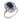 French Art Deco 2.72 carat no heat sapphire diamond platinum ring Rings Jack Weir & Sons