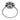 Art Deco style GIA 2.10 carat emerald diamond platinum ring