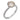 Contemporary GIA 2.18 carat fancy color diamond 18k white gold engagement ring