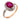 Mid Century GIA 3.00 carat Burma no heat ruby platinum ring