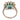 Mid Century GIA 2.20 carat Colombian emerald diamond 18k white gold cluster ring