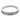 Vintage diamond 14k white gold half eternity band
