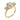 GIA 4.51 carat old mine cut diamond 18k yellow gold ring