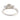 Mid Century GIA 1.12 carat diamond 18k white gold three stone ring