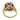 Retro 4.70 carat star sapphire diamond 14k yellow gold cluster ring Rings Jack Weir & Sons