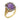 Retro 4.70 carat star sapphire diamond 14k yellow gold cluster ring Rings Jack Weir & Sons