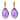 Sanalitro contemporary amethyst diamond 18k yellow gold drop earrings