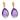 Sanalitro contemporary amethyst diamond 18k yellow gold drop earrings