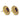 Vintage garnet seed pearl 14k yellow gold stud earrings Earrings Jack Weir & Sons