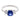 Vintage 1.80 carat sapphire diamond 18k white gold ring