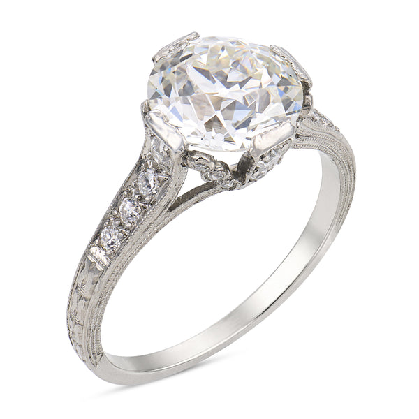 Jewelry Diamond Ring Platinum Used #280438J10B Pt850Platinum Pearl diamond 0.36ct Ring Sz 6 | eBay main image 4