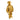 Boucheron 18k yellow gold articulated musketeer pendant