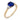 Vintage French 1.57 carat sapphire diamond 18k white gold ring Rings Jack Weir & Sons