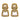 Buccellati vintage 18k yellow and white gold braided earrings