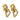 Buccellati vintage 18k yellow and white gold braided earrings