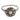 French Art Deco pearl diamond 18k white gold ring
