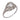 Art Deco GIA 1.00 carat diamond 18k white gold filigree ring