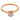 Victorian GIA diamond 10k rose gold solitaire ring