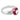 Contemporary diamond ruby 18k white gold ring Rings Jack Weir & Sons