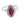 Mid Century 1.23 carat ruby diamond platinum cluster ring Rings Jack Weir & Sons