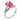 Mid Century 1.65 carat hot pink tourmaline diamond platinum ring Rings Jack Weir & Sons